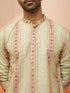 Men's Mint Green Digital Print Kurta with Pyjama